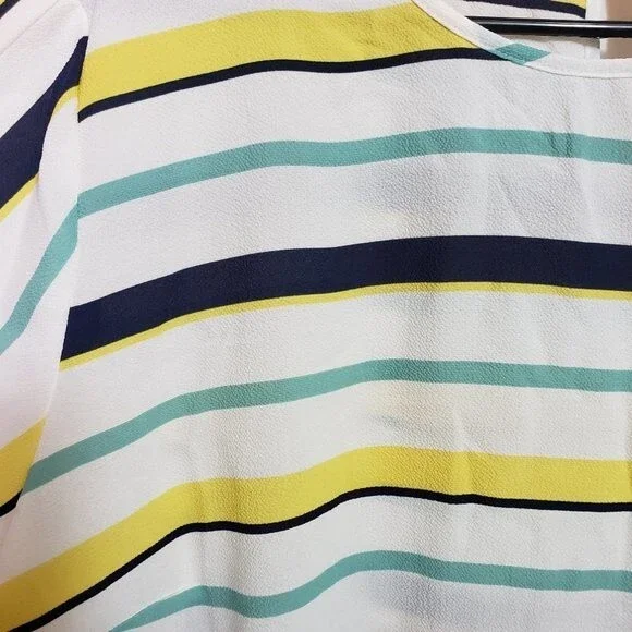 Charter Club Cloud Combo Tie Sleeve Top (AJ) - Picture 4 of 8